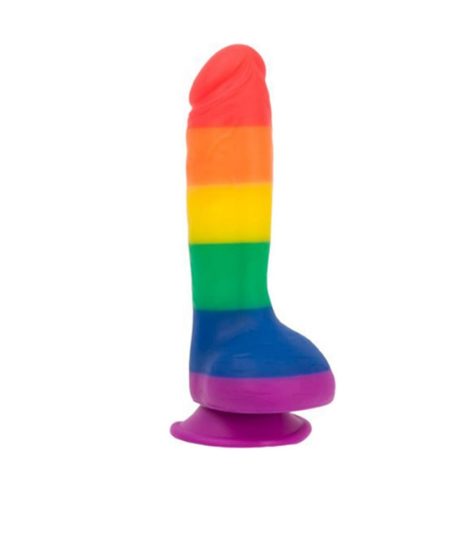 Swan Addiction Justin 8" Dildo - Rainbow